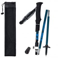 Lysport Tri-Fold Carbon Fiber Trekking Pole Climbing Stick - Folding Telescopic Collapsible Adjustable and Ultralight for Outdoor Walking Hiking Backpacking and Snowshoeing-1 Piece