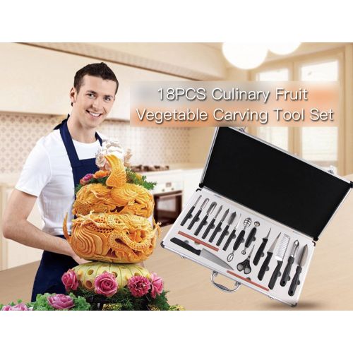  Lysport 18PCS Culinary Fruit Vegetable Carving Tool Set