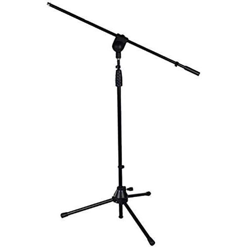  LyxPro Microphone Stand Boom Arm Tilting Rotating Floor Podium Stage or Studio Strong Durable And Foldable Height 38.5- 66 Extends Arm to 29 3/8” Comes With 3/8” and 5/8” mount Ada