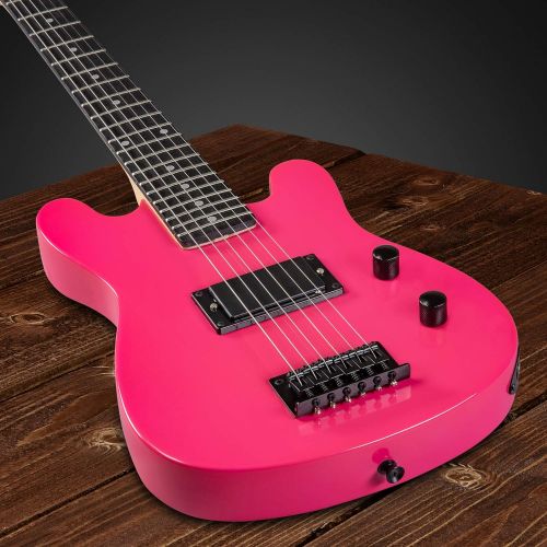  LyxPro 30 Inch Electric Guitar and Starter Kit for Kids with 3/4 Size Beginner’s Guitar, Amp, Six Strings, Two Picks, Shoulder Strap, Digital Clip On Tuner, Guitar Cable and Soft C