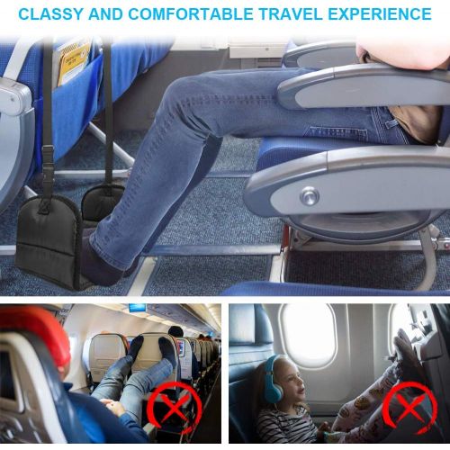  [아마존 핫딜] Lzellah Airplane Footrest with Premium Memory Foam, Airplane Travel Accessories - Prevent Swelling and Soreness - Relaxation and Comfort for Long Distance Flights