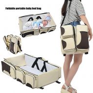 Lznlink Multi-function Crib 3 in 1 Convertible Diaper Bag Foldable Infant Baby Changing Pad Bassinet For Outdoor Travel Picnic