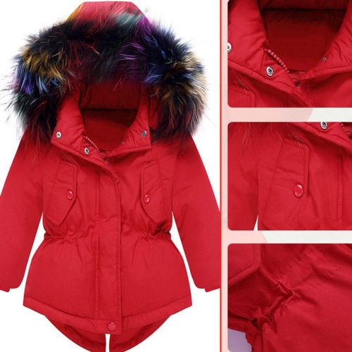  M&A Baby Girls Boys Winter Hooded Down Coat Puffer Jacket and Bib Pants 2Pcs Set