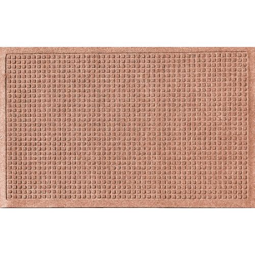  WaterHog Fashion Commercial-Grade Entrance Mat, Indoor/Outdoor Charcoal Floor Mat 3 Length x 2 Width, Medium Brown by M+A Matting