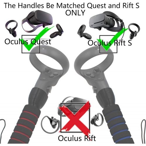  [아마존베스트]M AMVR AMVR Dual Handles Gamepad for Oculus Quest or Rift S Controllers Playing Beat Saber Game