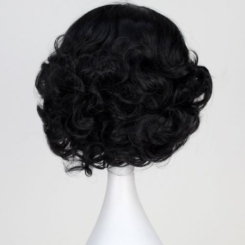  M MISS U HAIR Girl or Child Princess Wig Short Black Curly Hair Costume Cosplay Wig for Halloween Party