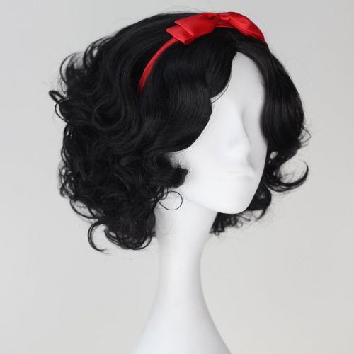  M MISS U HAIR Girl or Child Princess Wig Short Black Curly Hair Costume Cosplay Wig for Halloween Party