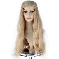 M MISS U HAIR Girl Adult Princess Wig Long Wavy Mixed Blonde with Braid Cosplay Costume Wig