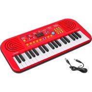 [아마존핫딜][아마존 핫딜] M SANMERSEN Kids Piano Keyboard, 37 Keys Piano Led Display Electronic Keyboard Portable Piano for Kids Music Instrument Early Learning Kids Piano for Beginner Toys Gifts for 3-12 Y