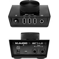 M-Audio AIR|HUB - USB Audio Interface with 3 Port Hub and Recording Software from MPC Beats Included
