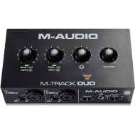 M-Audio M-Track Duo - USB Audio Interface for Recording, Streaming and Podcasting with Dual XLR, Line & DI Inputs, plus a Software Suite Included