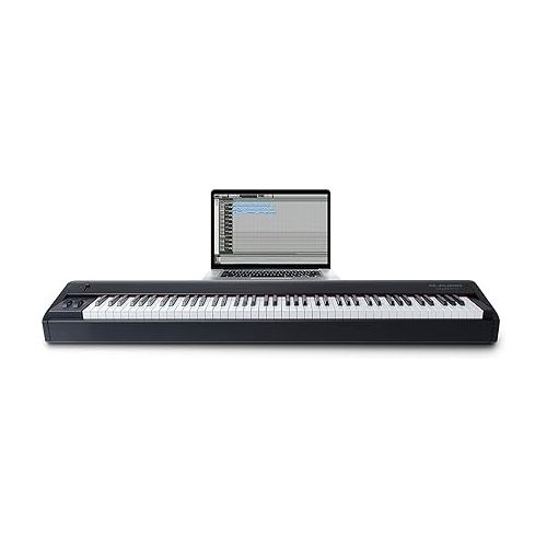  Pro MIDI Controller Bundle - Piano Style Weighted USB MIDI Keyboard Controller With Sustain Pedal and Hammer Action Keys - M-Audio Hammer 88 + SP-2