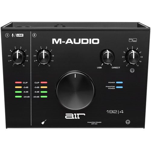  M-Audio Air 192|4 Vocal Studio Pro Desktop 2x2 USB Type-C Audio Interface with Mic and Headphones