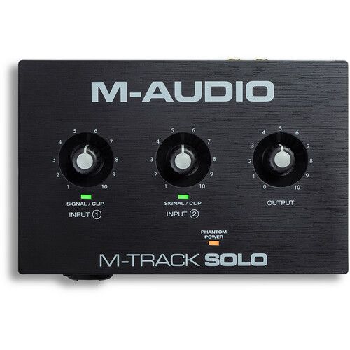  M-Audio M-Track Solo Desktop 2x2 USB Audio Interface