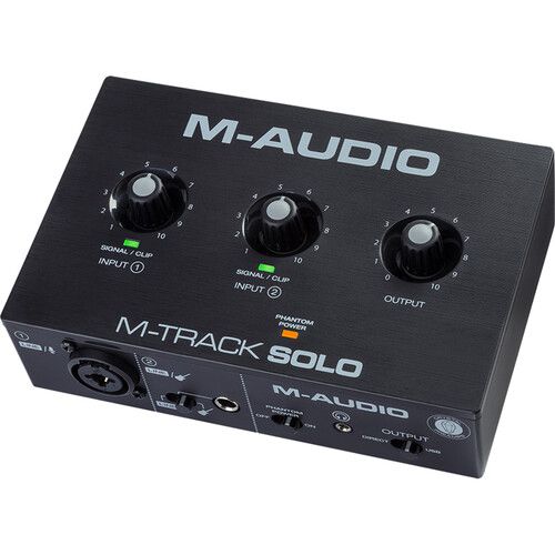  M-Audio M-Track Solo Desktop 2x2 USB Audio Interface