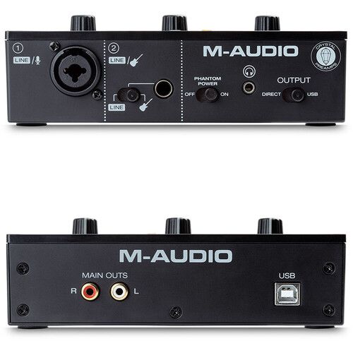  M-Audio M-Track Solo Desktop 2x2 USB Audio Interface