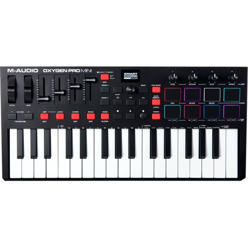  M-Audio Oxygen Pro Mini 32-Mini-Key Keyboard Controller with FL Studio Fruity Edition