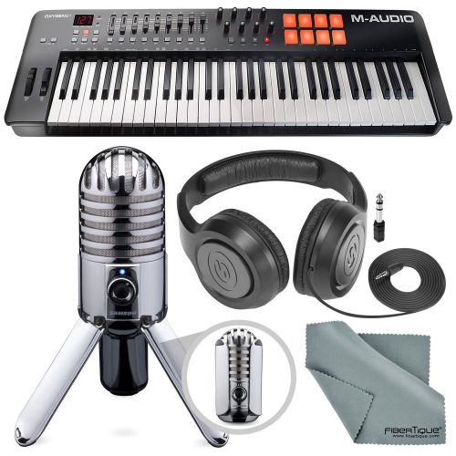  M-Audio Oxygen 61 IV USB MIDI Keyboard Controller Bundled with Samson Meteor USB Studio Condenser Microphone Bundle