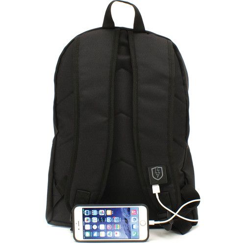 M-Edge Graffiti Backpack with Built-In Battery (Black)