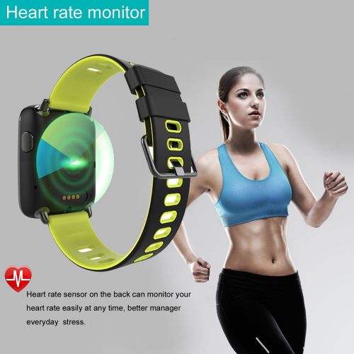  M-znsh Activity Tracker, Smart Watch, IP68 Waterproof Fitness Tracker, Bluetooth Smart Watch Fitness Tracker Watch with Heart Rate Monitor Pedometer Sleep Monitor Stopwatch SMS Cal