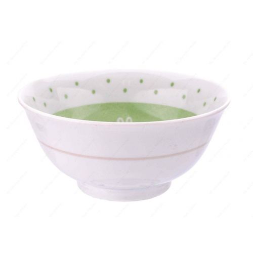  M.V. Trading MV0314A2GR Japanese Soup Rice Bowl with Frog Design, 5¾-Inch, Green, 16-Ounce, Set of 4