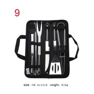 M3M 20 Outdoor BBQ Tools, Stainless Steel Baking Utensils, Fork Shovel Clip Brush Set, Multi-Function Portable Family Friend Picnic Camping Barbecue Tool,9