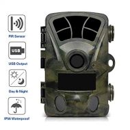 M3M Hunting Tracking Camera 1080P 16MP with Infrared Night Vision 2.4 Inch Color Screen 0.2 Seconds Camera Speed Applicable to Wildlife Surveillance Camouflage