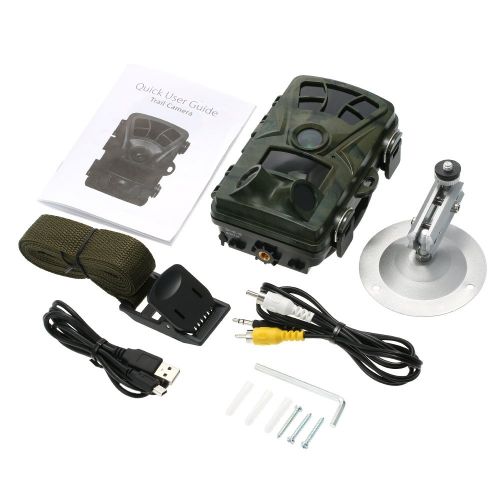  M3M Hunting Tracking Camera 1080P 16MP with Infrared Night Vision 2.4 Inch Color Screen 0.2 Seconds Camera Speed Applicable to Wildlife Surveillance Camouflage