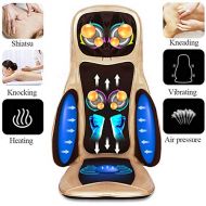 M3M Back and Neck Massager Shiatsu Massage Seat Cushion with Heat Function,6 Massage Styles Deep Kneading Self-Massager with Vibrations - Office,Home,Car,Flesh