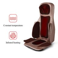 M3M Back Massager Car Seat Cushion Pad Cover for Full Back and Thigh with Heat Function and Vibration,Gray