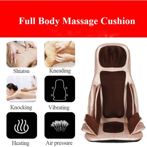  M3M Back Massager Car Seat Cushion Pad Cover for Full Back and Thigh with Heat Function and Vibration,Gray
