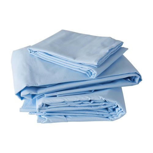  MABIS DMI Healthcare DMI Hospital Bed Sheets Include Fitted Sheet, Top Sheet and Pillow Case, Cotton Polyester...
