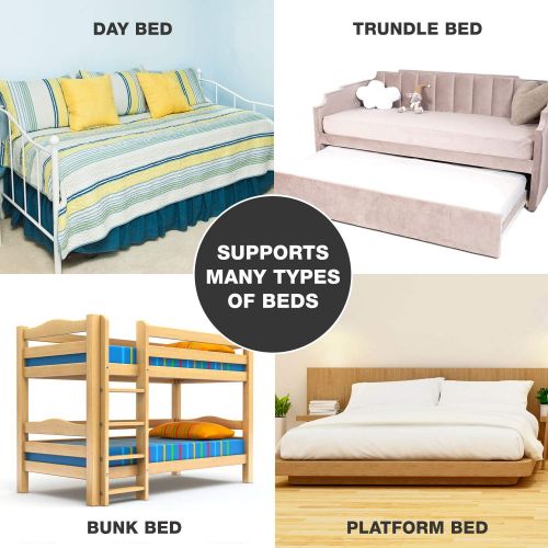  MABIS DMI Healthcare DMI Folding Bunkie Bed Board for Mattress Support, can be used instead of a Box Spring to Streamline and Minimize the Bed or with a Box Spring to Enhance Bed Support, No Assembly R