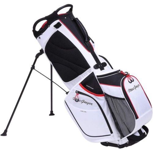  [아마존베스트]MACGREGOR Golf Hybrid Stand/Cart Golf Bag with 14 Way Divider, White/Black