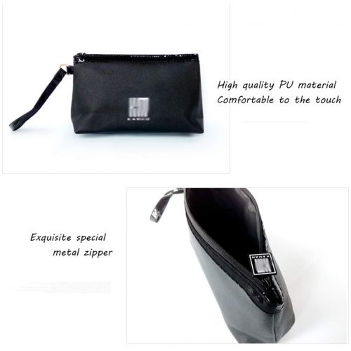  MAEKGX Cosmetic Bag, Portable Toiletry/Travel Bag for Brushes Jewelry Accessories Collection, Single Layer Makeup Bag for Women