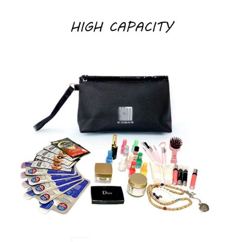  MAEKGX Cosmetic Bag, Portable Toiletry/Travel Bag for Brushes Jewelry Accessories Collection, Single Layer Makeup Bag for Women