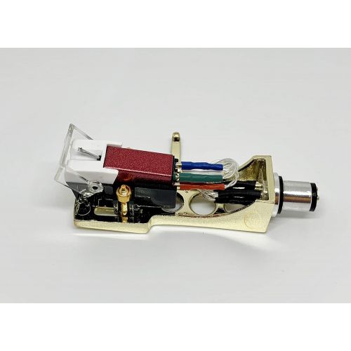  MAG Cartridge and Stylus, needle and Gold Headshell with mounting bolts for Technics SLD3, SLD303, SLD33, SLD3K, SLD5, SLQ2, SLB303, SLH302, SL1000, SL1100, SL120, SL1650, SL1900, SL19