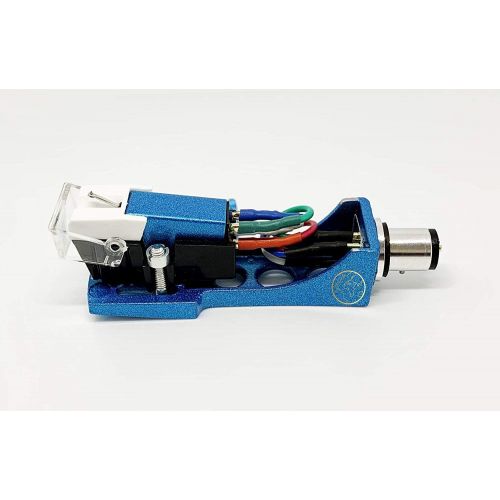  MAG Cartridge and Stylus, needle and Sea Blue Headshell with mounting bolts for Technics SL-1200, SL-1210, SL-1600, SL-1610, SL-1700, SL-235, SL-23A, SL-B2, SL-B202, SL-B205, SL-B3