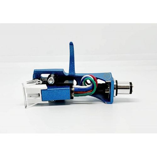  MAG Cartridge and Stylus, needle and Sea Blue Headshell with mounting bolts for Technics SL-1200, SL-1210, SL-1600, SL-1610, SL-1700, SL-235, SL-23A, SL-B2, SL-B202, SL-B205, SL-B3