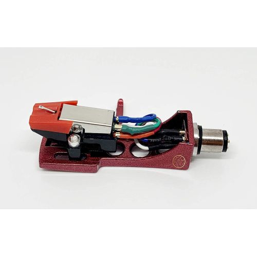  MAG Red Headshell, mount, cartridge and stylus, elliptical needle for Kenwood KD-2070, KD-5077, KD-550, KD-3100, KD-2055, L07D, KD-3077, KD-600, KD-500, PU-400