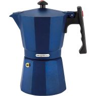 MAGEFESA ® Colombia Blue Stovetop Espresso Coffee Maker, 6 cups / 10 oz, make your own home italian coffee with this moka pot cuban coffee, made in extra thick aluminum, safe and easy to use, cafe