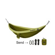 MAGF Camping Double Hammock Chair with Tree Straps Rope, Outdoor Rollover Prevention Inflatable Tube Adult Children Swing 2 Person Blue Green Yellow Orange Hanging Chair