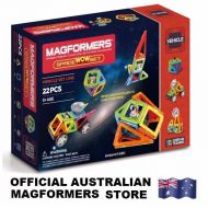 Genuine MAGFORMERS Space WOW Set 22 pcs - 3D Magnetic construction buildings