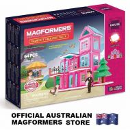 Genuine MAGFORMERS Sweet House Set 64 pcs - 3D Magnetic building construction