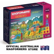 Genuine MAGFORMERS Village Set 110 pcs - 3D Magnetic building construction