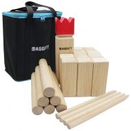 [아마존 핫딜]  [아마존핫딜]MAGGIFT Maggift Kubb Game Set Backyard Game Set Outdoor Game with Carrying Bag