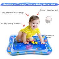 [아마존 핫딜]  [아마존핫딜]MAGIFIRE Tummy Time Baby Water Mat Infant Toy Inflatable Play Mat for 3 6 9 Months Newborn Boy Girl
