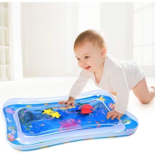  [아마존베스트]MAGIFIRE Tummy Time Baby Water Mat Infant Toy Inflatable Play Mat for 3 6 9 Months Newborn Boy Girl