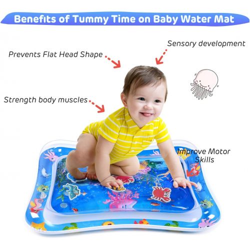  MAGIFIRE Playtime Baby Tummy Time Water Play Mat Premium Baby Developmental Toy for Babys Stimulation Growth for 3, 6, 9 & 12 Month Old Toddlers