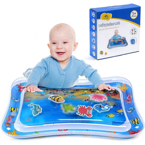  MAGIFIRE Tummy Time Baby Water Mat Infant Toy Inflatable Play Mat for 3 6 9 Months Newborn Boy Girl